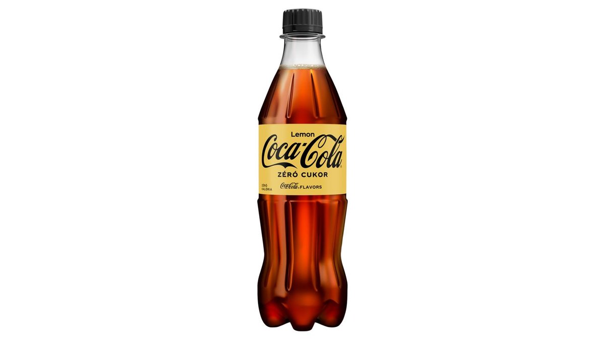Coca-Cola Zero Lemon cola és citromízű energiamentes szénsavas üdítőital édesítőszerekkel 500 ml