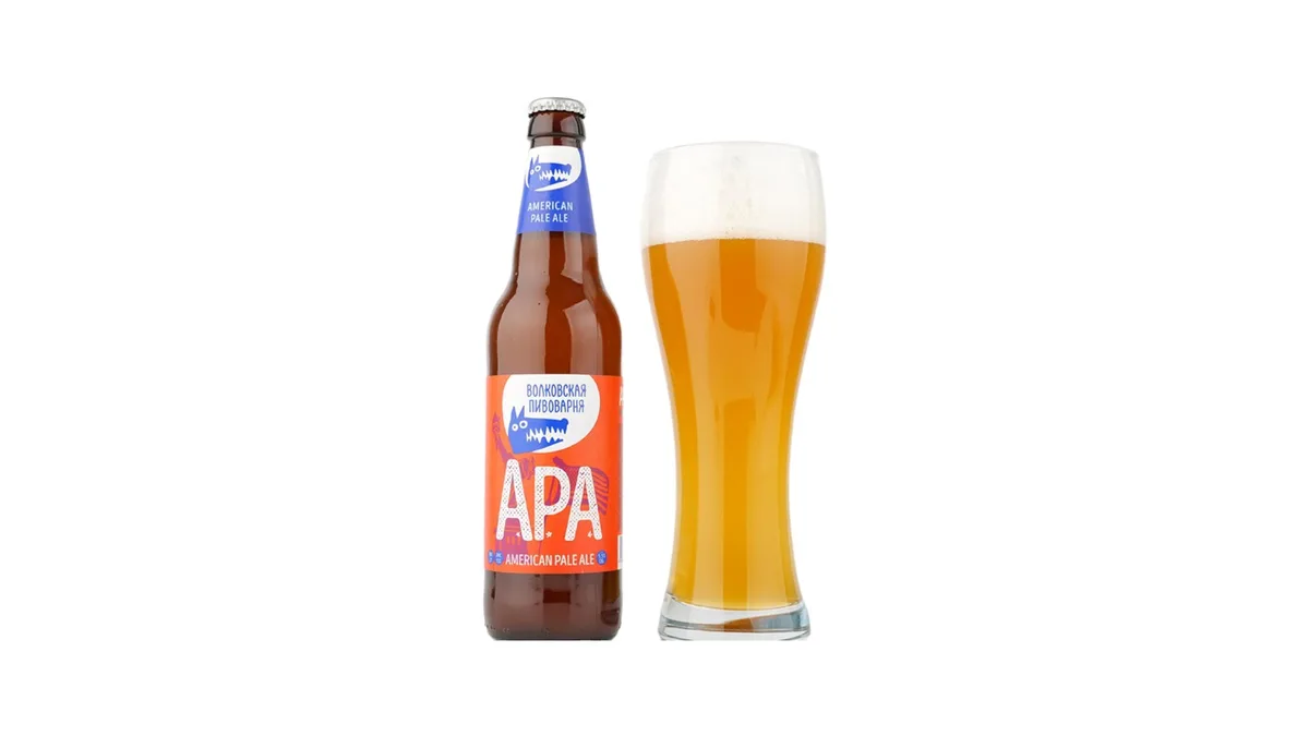 Craft. Pasteurized Unfiltered Light Beer “Apa” 450ml