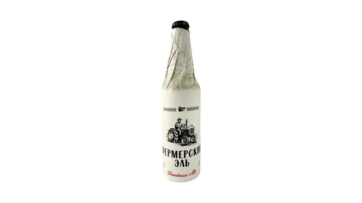 Light Unfiltered Beer “Volkovskaya Farmer's Ale Brewery” 450ml