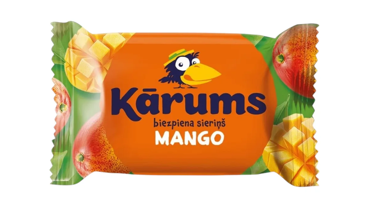 Mango Curd Cheese In Mango Flavor Glaze, Frozen 45g