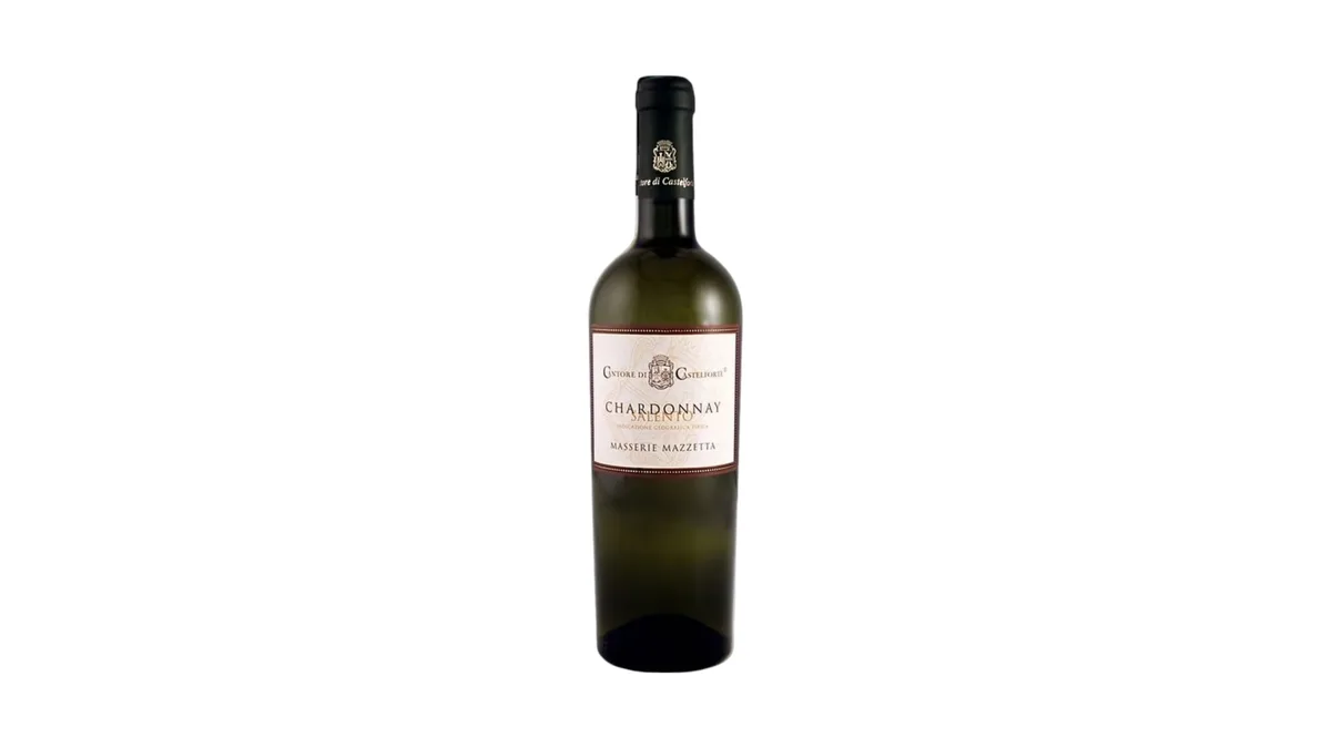 White Dry Wine Chardonnay Salento Igt 750ml