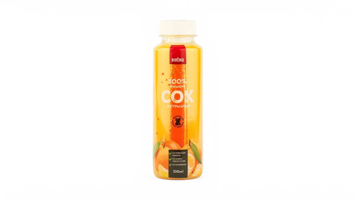 100% Natural Juice Mandarin Berezka 330ml
