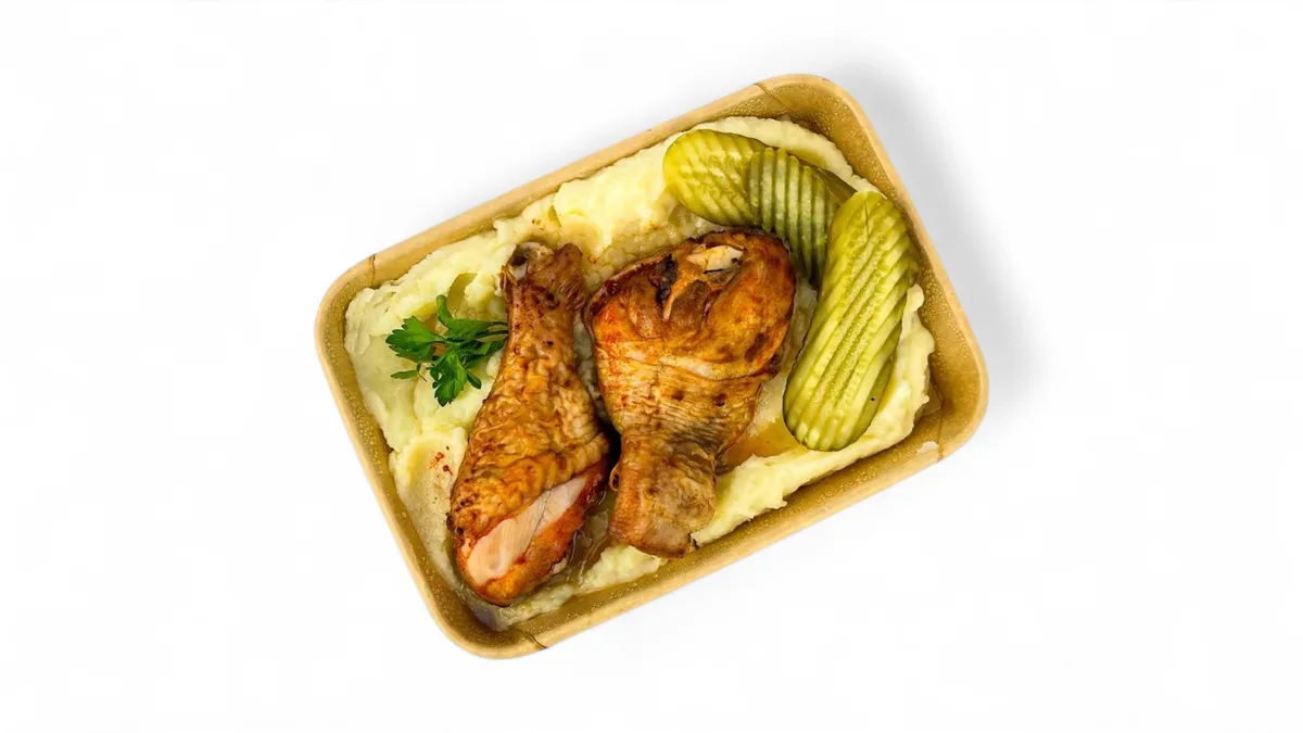Chicken Legs With Mashed Potatoes 400g
