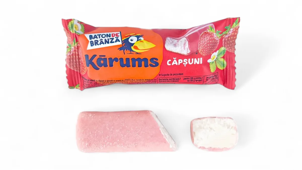 Glazed Curd Cheese With Strawberry Flavor Karums 38g