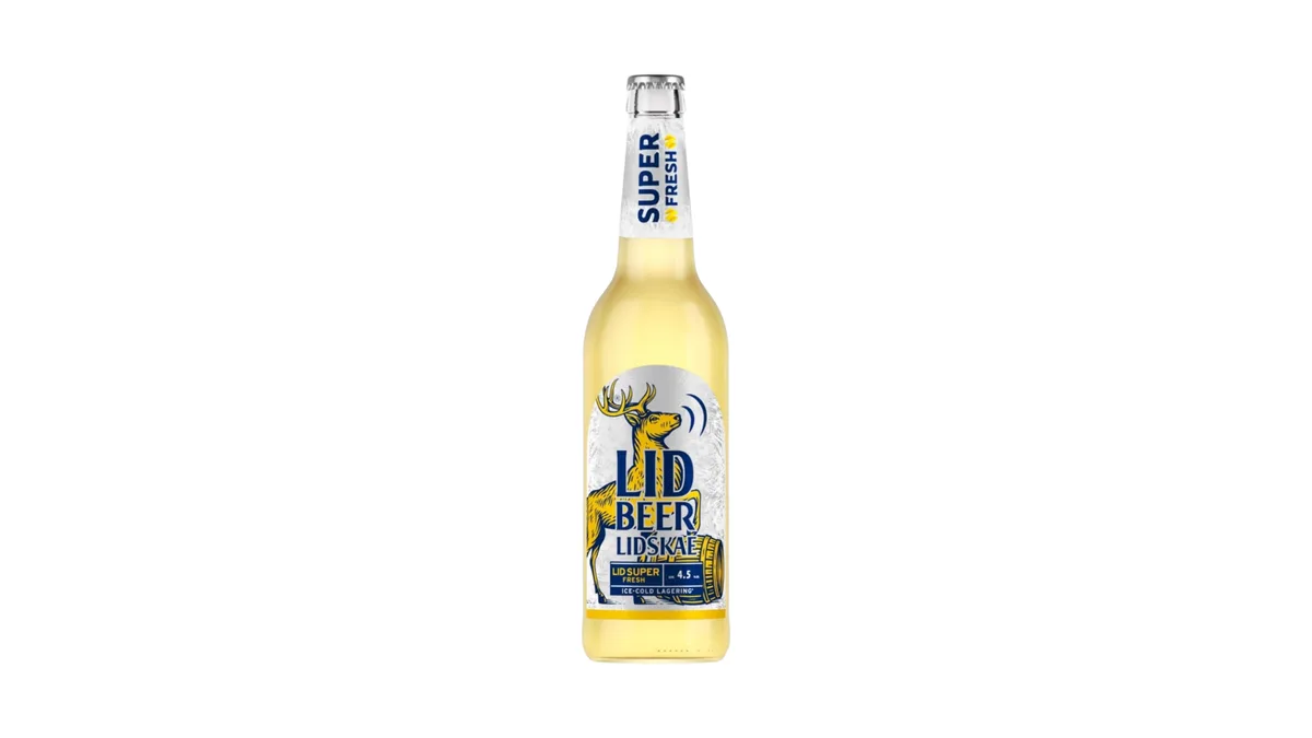 Special Light Pasteurized Beer "Lidskoe Lid Super Fresh" 500ml