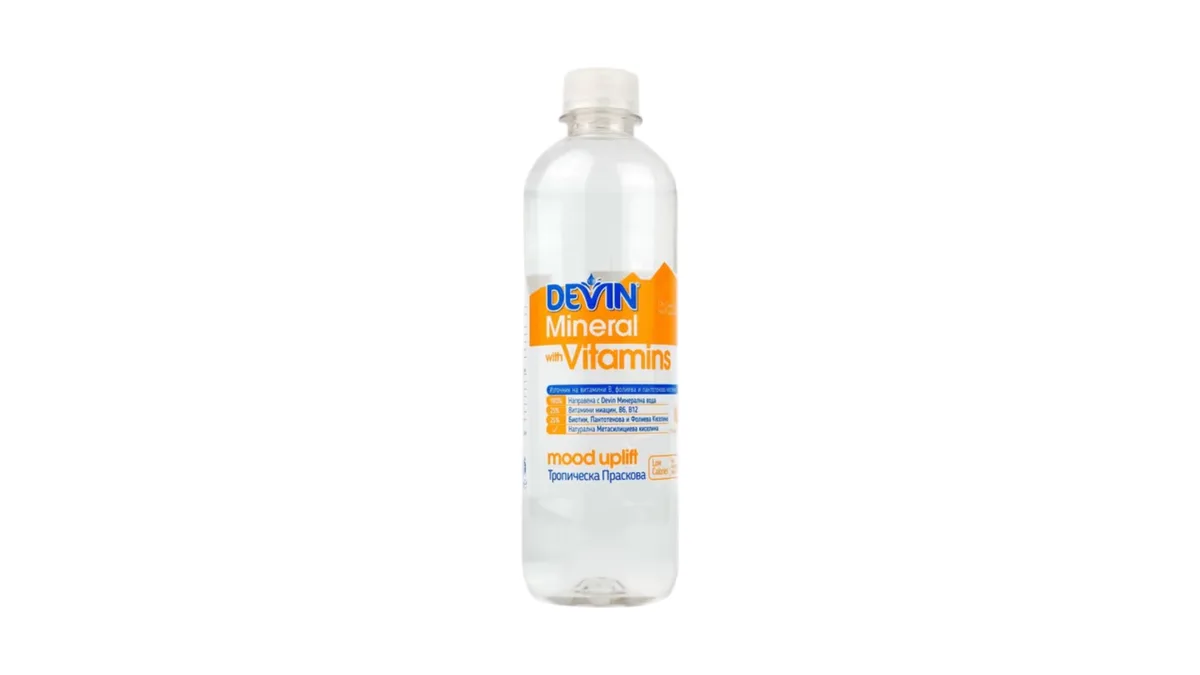 Water Devin Vitaminized Tropical Peach 425ml