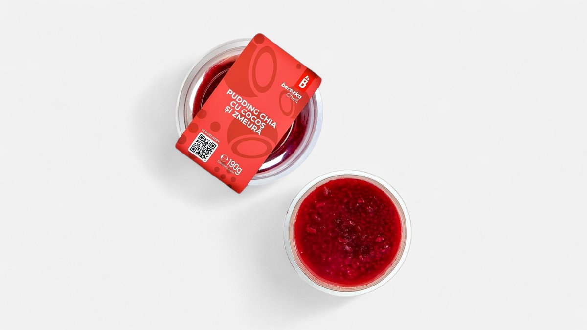 Puding Chia cu zmeură 190 g