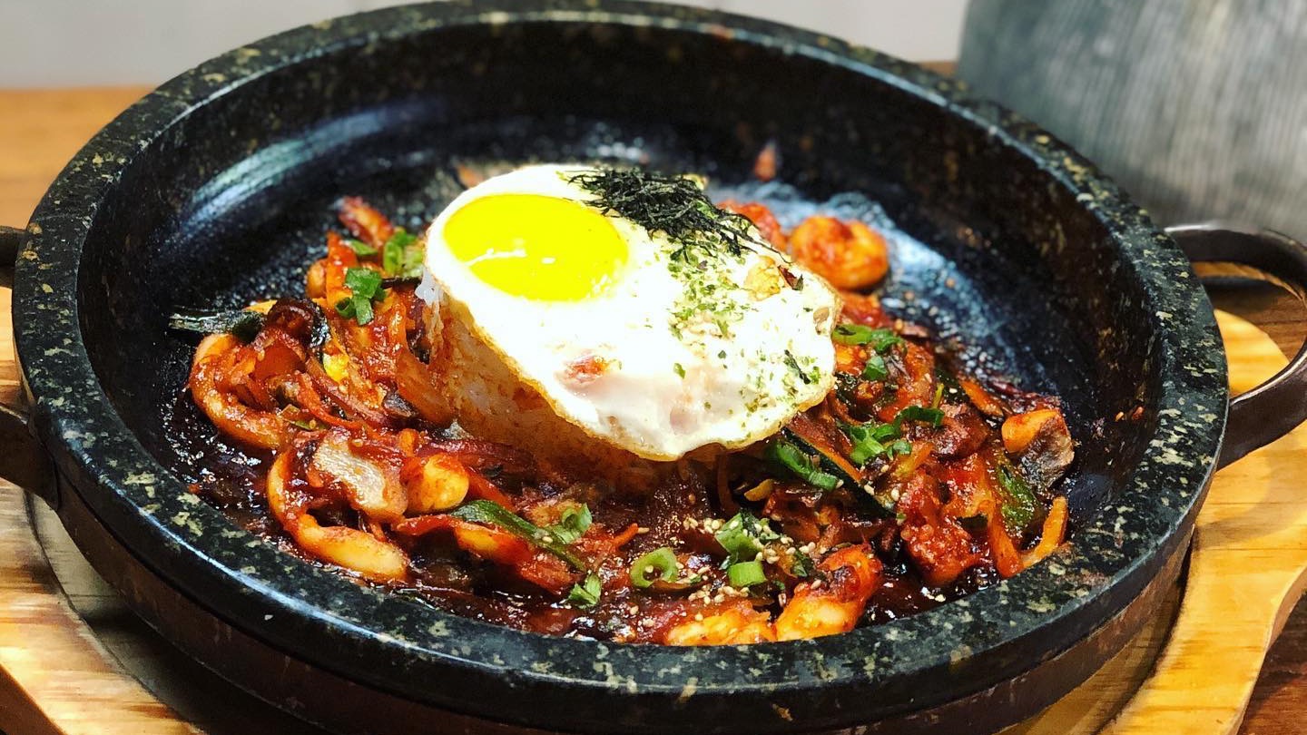 Spicy Seafood Dolsot