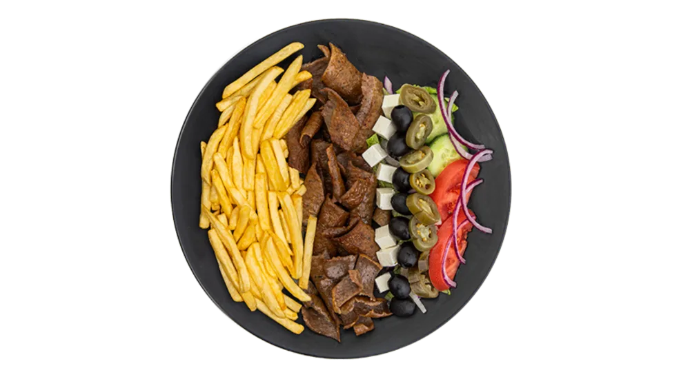 Kebap DeLuxe na talerzu