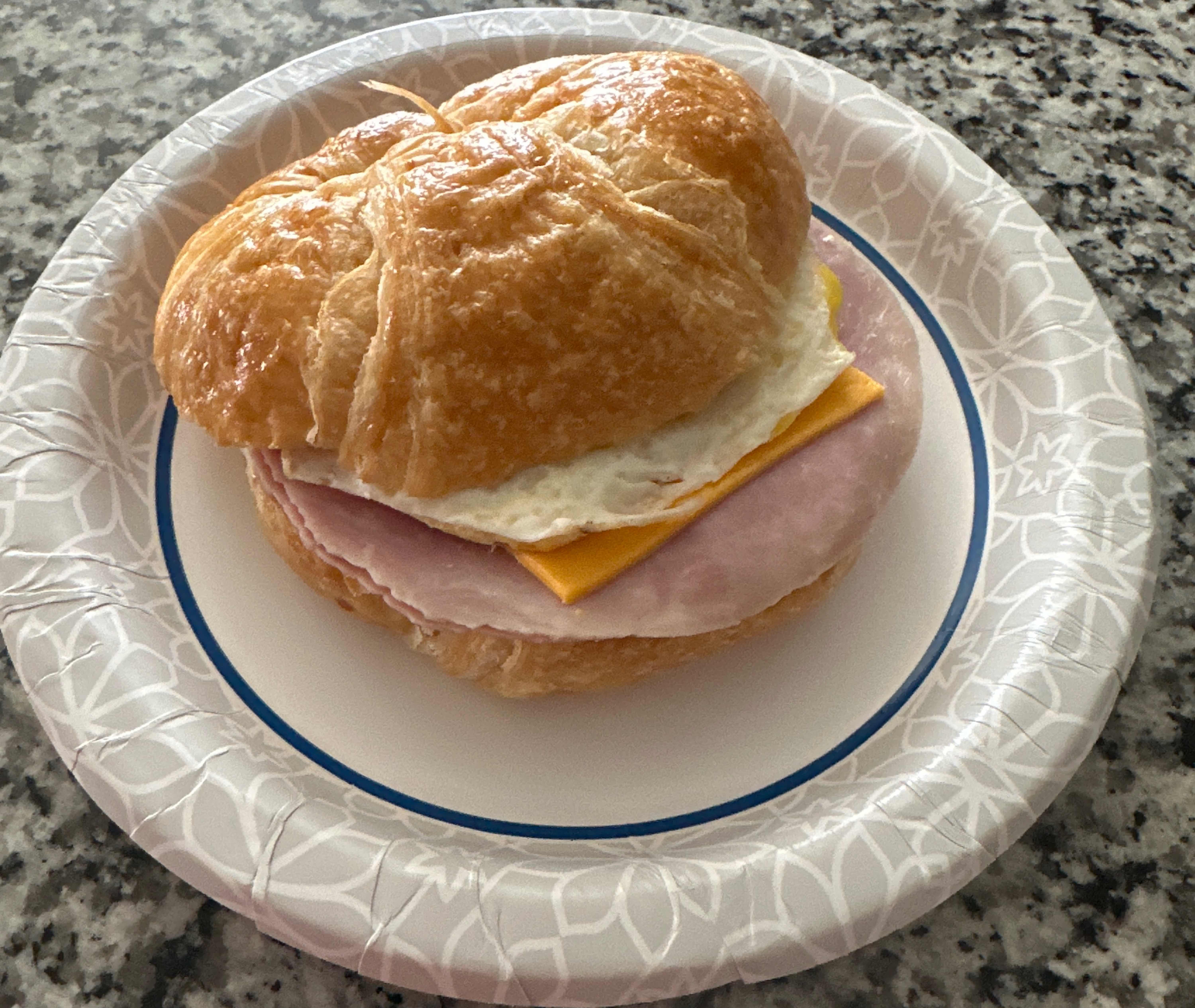 Ham Egg andCheese Croissant