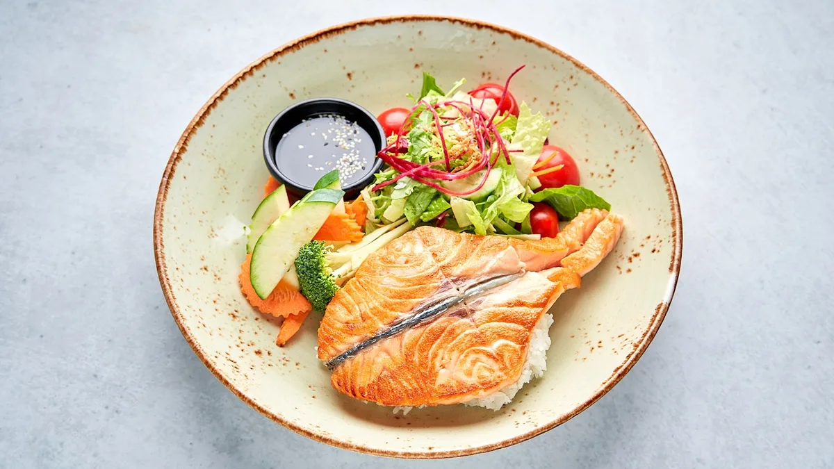 Lachs Teriyaki