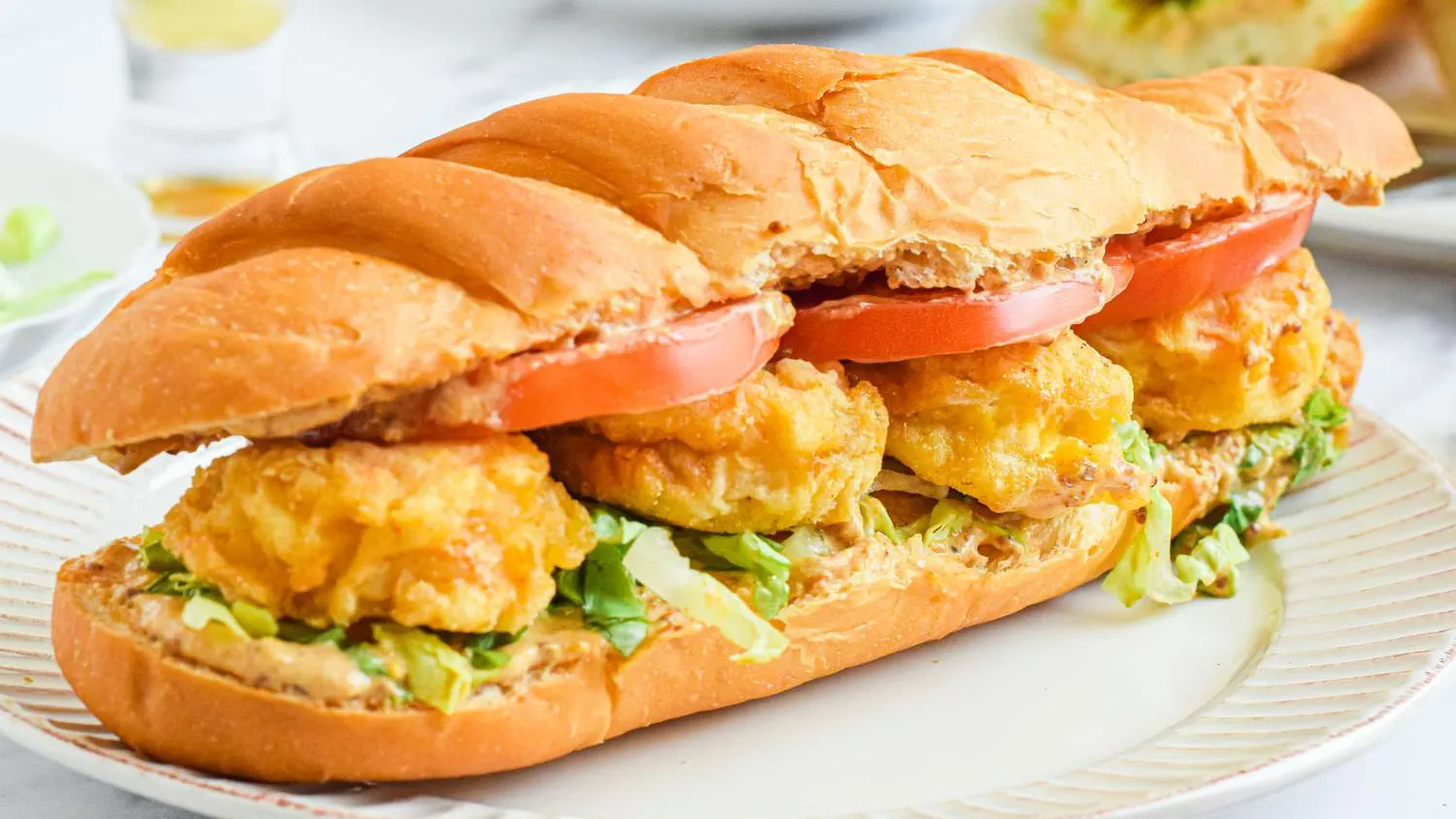 8" Half Po' Boy with Shrimp Sub