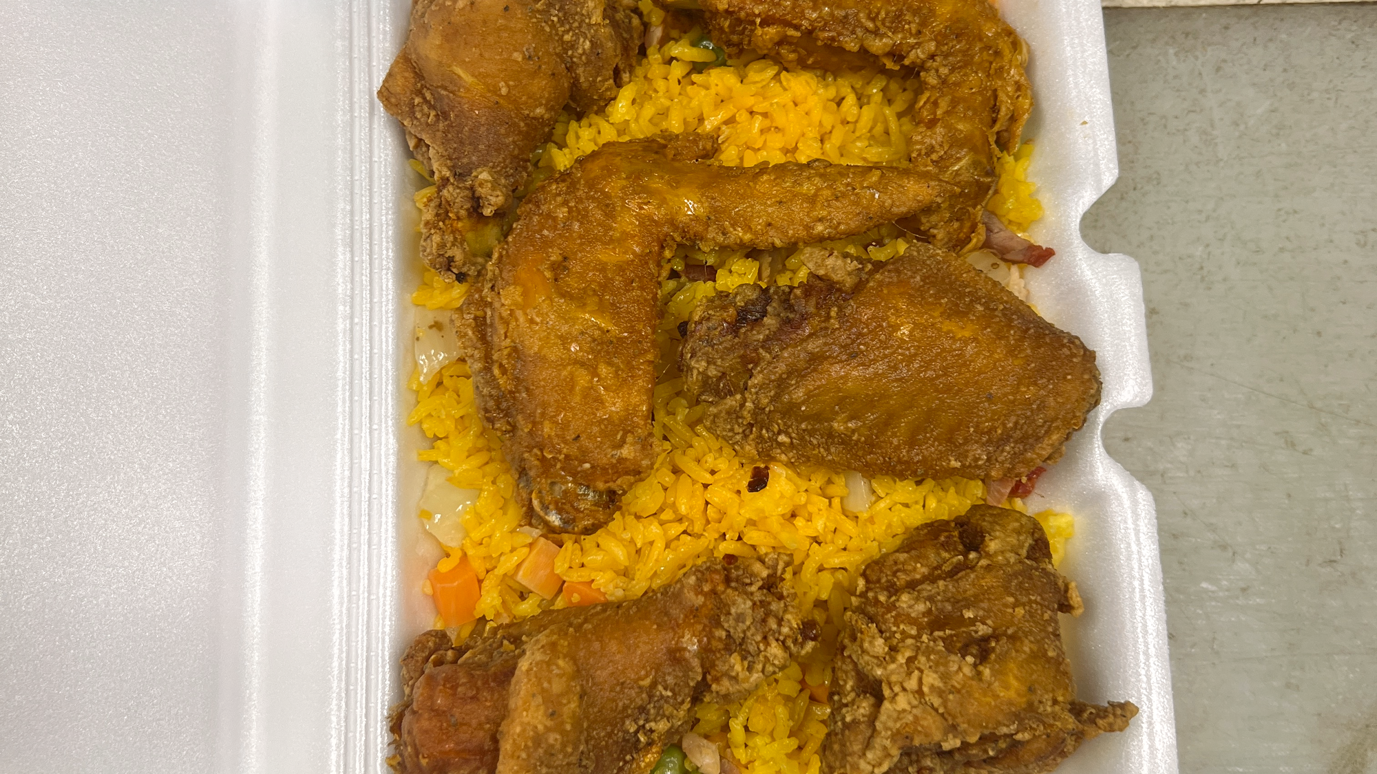 Chicken Wing with Pork Fried Rice