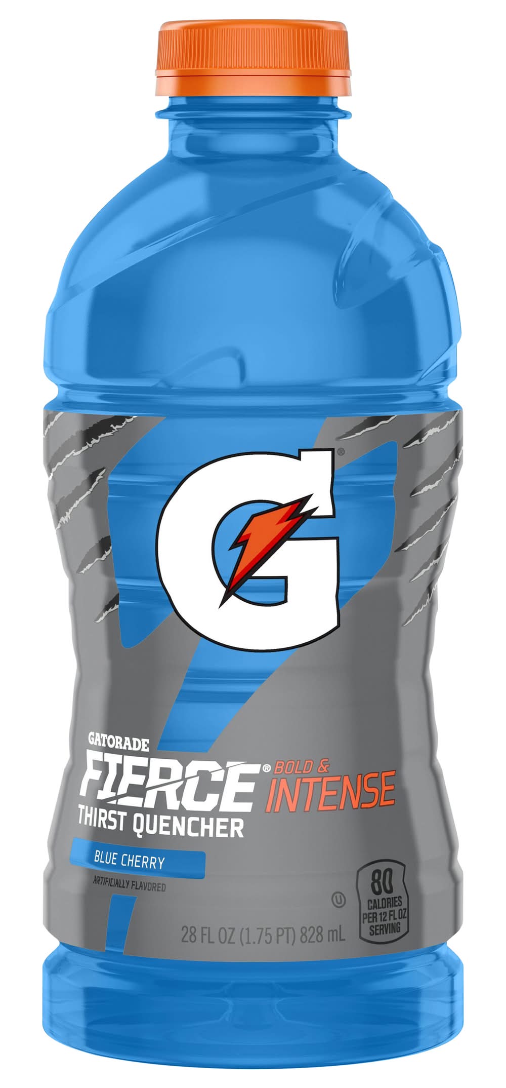 Gatorade Fierce Bold and Intense Thirst Quencher Sports Drink, Blue Cherry (28 fl oz)