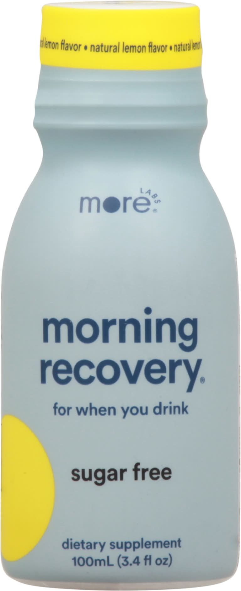 More Labs Sugar Free Morning Recovery Dietary Supplement, Natural Lemon (3.4 fl oz)