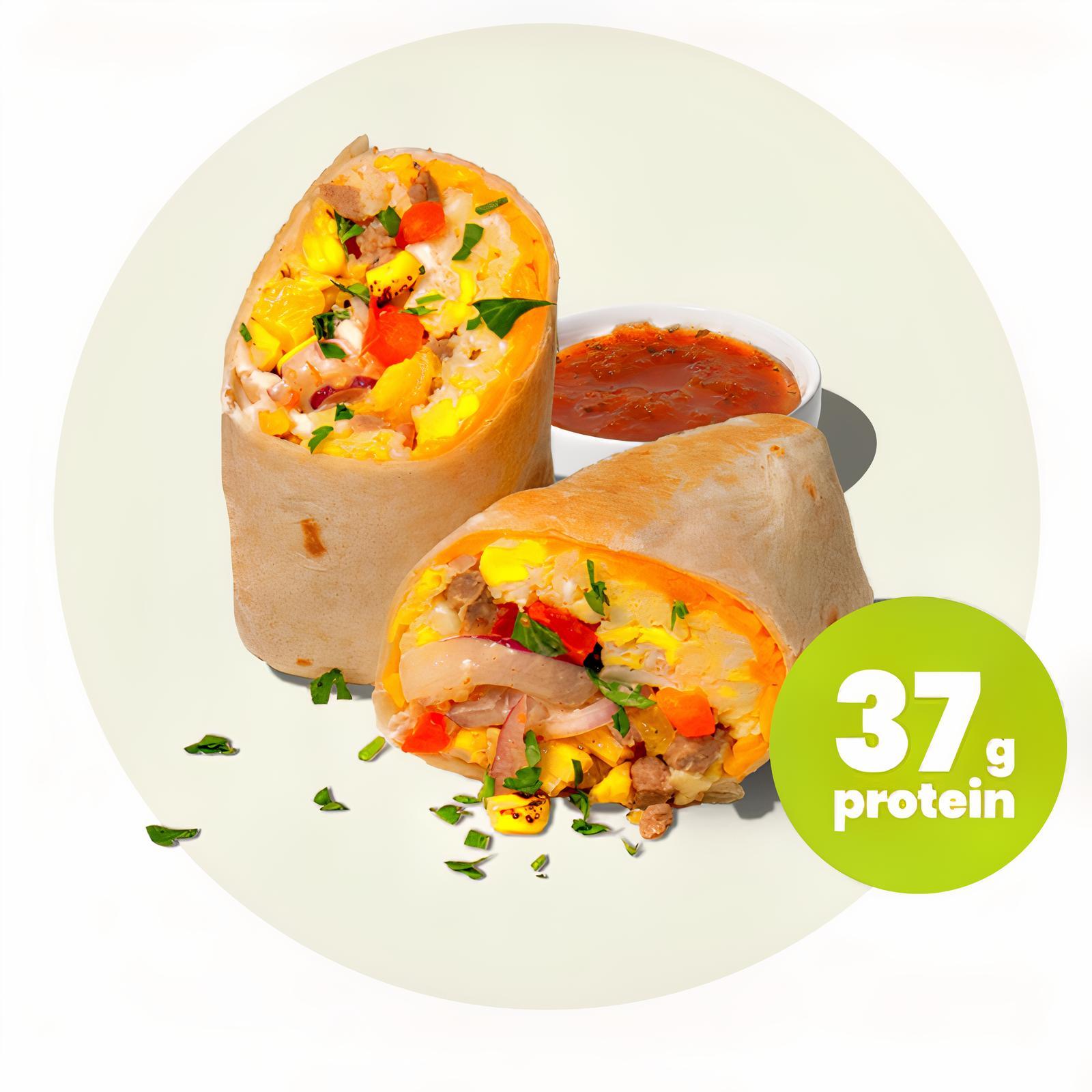 Chicken Sausage and Egg Breakfast Burrito
