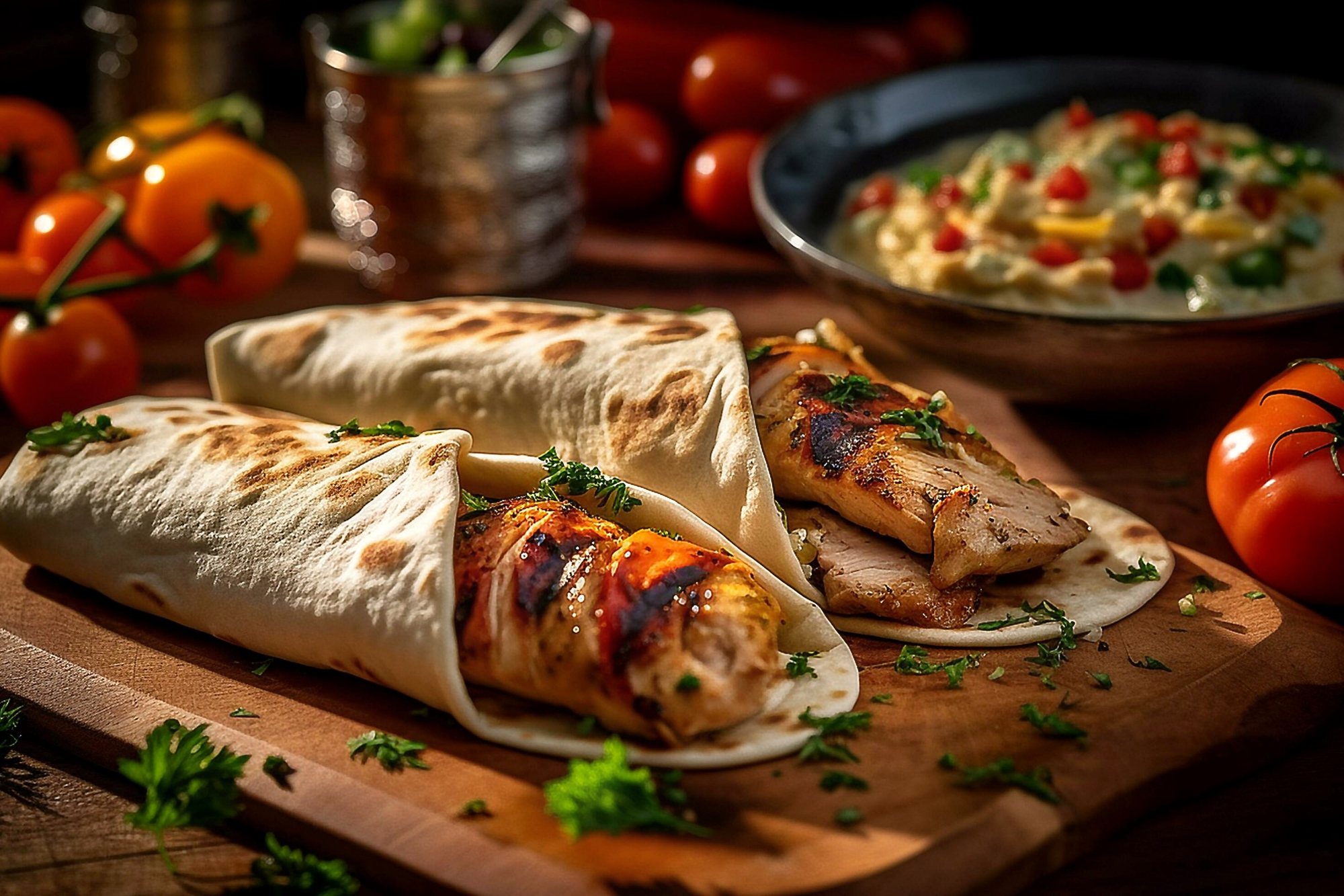 Chicken Adana Wrap