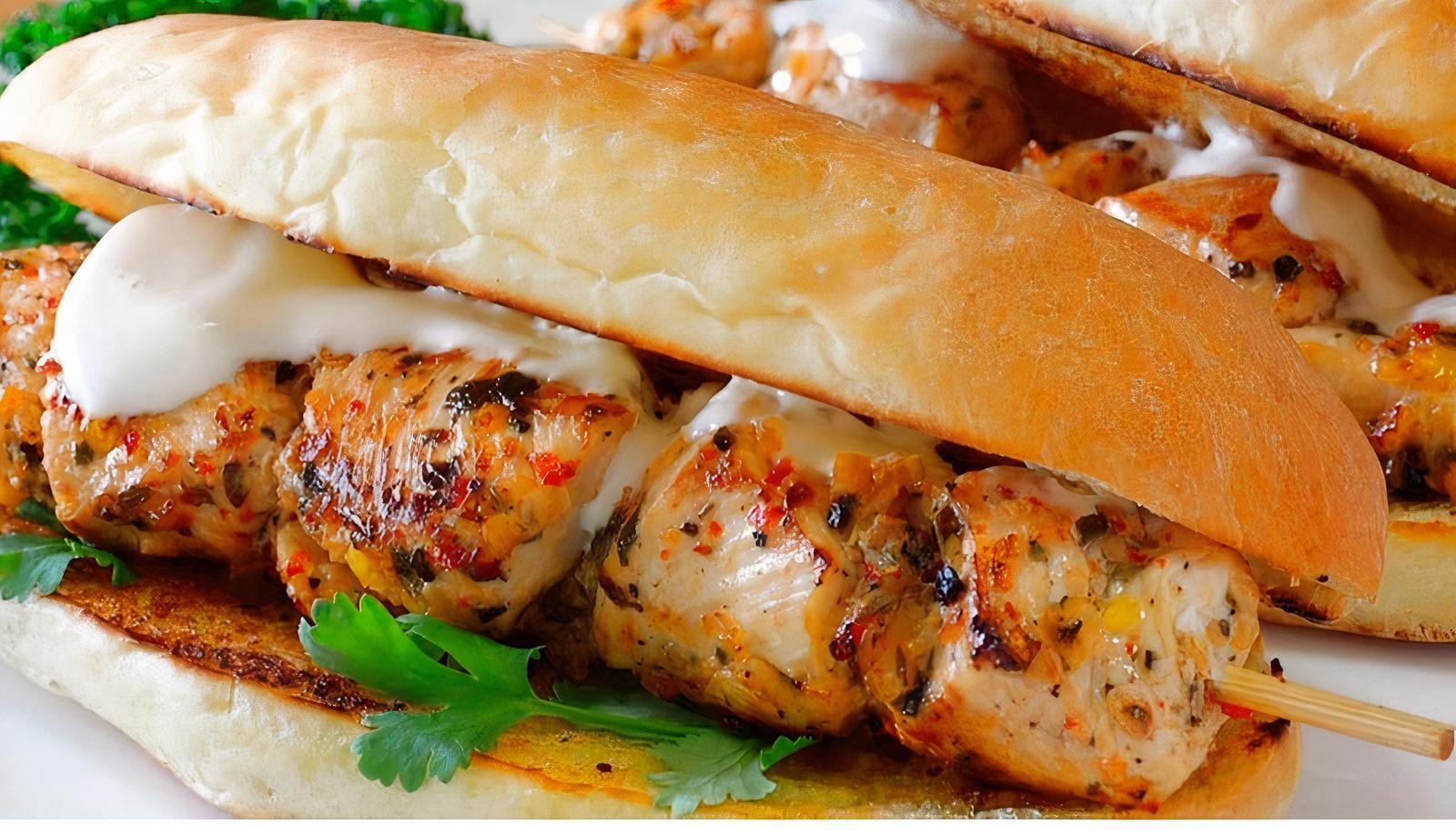 Chicken Sisih Sandwiches
