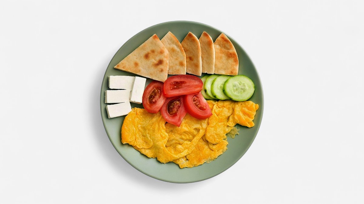 Omlet sa sirom i povrćem