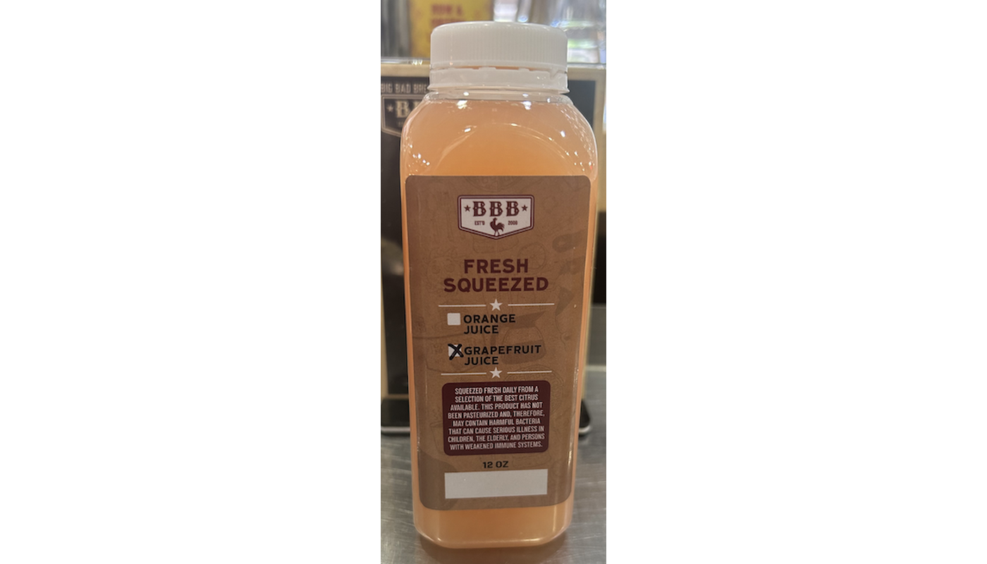 Fresh Squeezed Grapefruit Juice