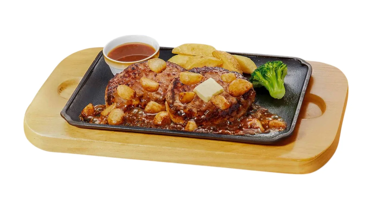 【921】単品倍盛ニンニク手ごねハンバーグ