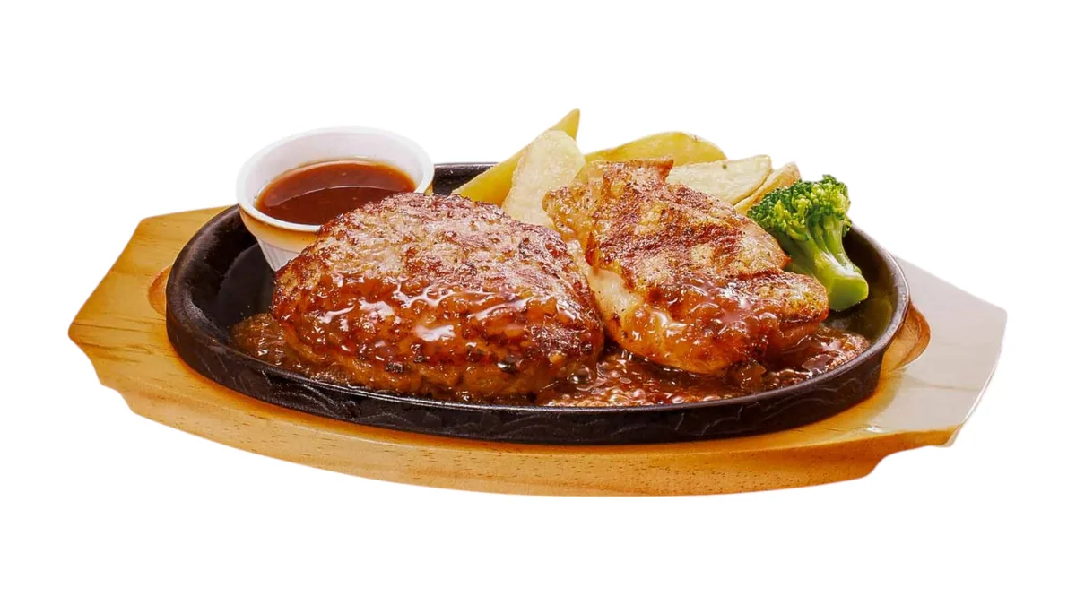 【928】単品手ごねハンバーグ＆グリルチキン