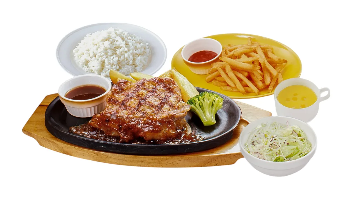 【941】直火焼きグリルチキン弁当  コーンスープ・フライドポテトセット