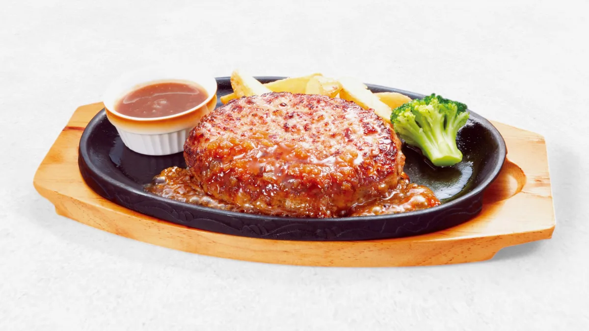 【944】手ごねハンバーグ＆グリルチキン弁当 コーンスープ・フライドポテトセット