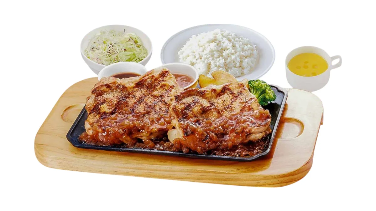 【948】倍盛直火焼きグリルチキン弁当＆コーンスープセット
