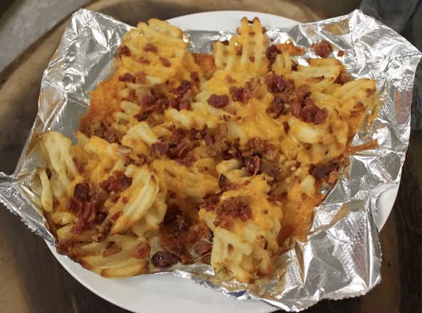Cheese and Bacon Waffle Fries