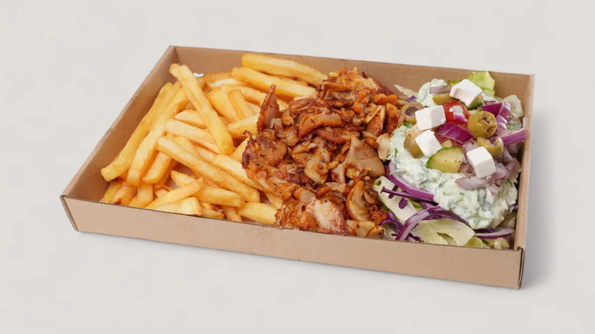 Gyros tálban