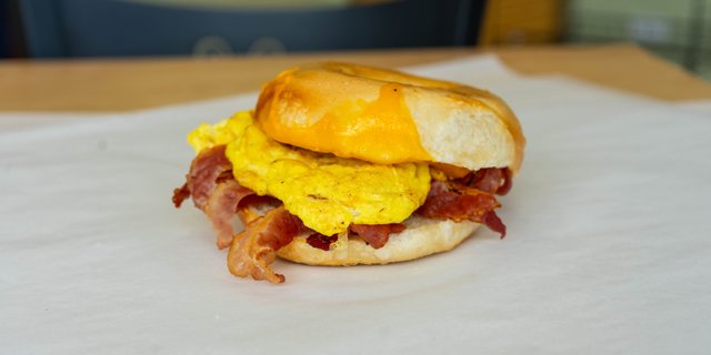 Egg, Cheese and Bacon Sandwich