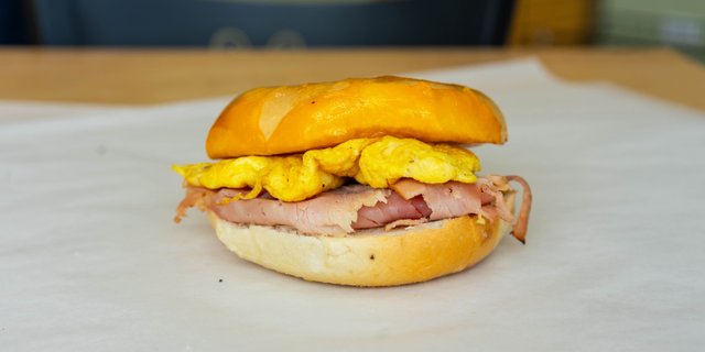 Egg, Cheese and Ham Sandwich