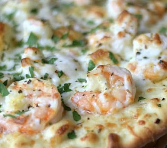 12"Alfredo Shrimp Pizza