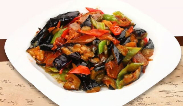 Beef With Eggplant In Garlic Sauce 茄子牛肉