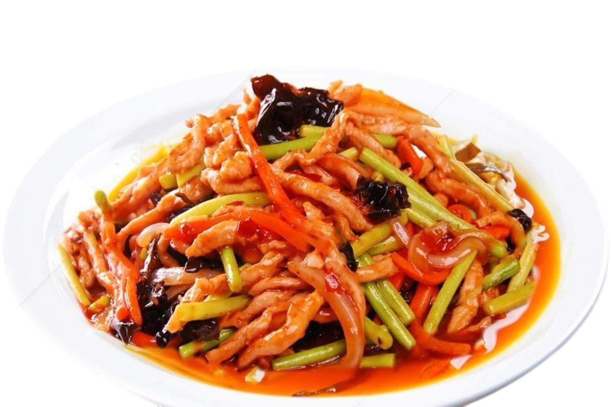 Shredded Pork With Garlic Sauce (Lunch) 鱼香肉丝饭（午餐）
