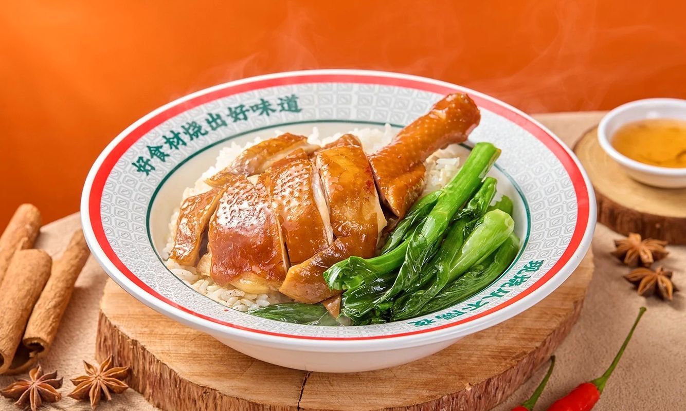 Soy Sauce Chicken Leg Over Rice 油鸡腿饭
