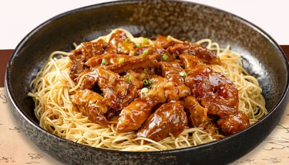 Spare Ribs Lo Mein 燒排骨撈面