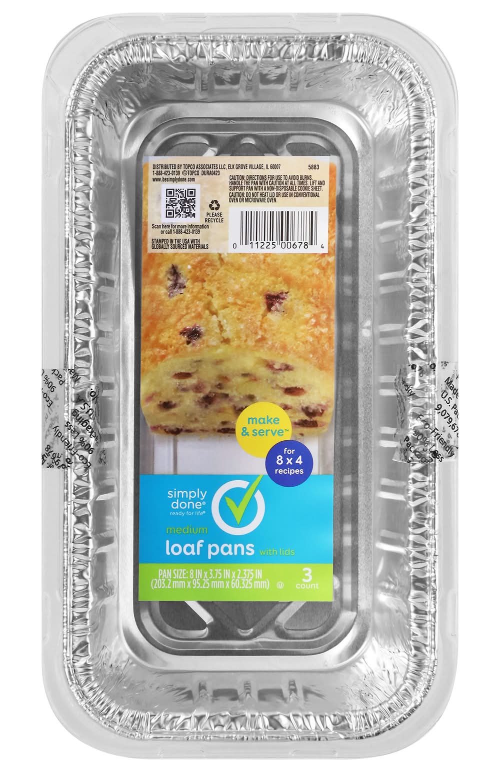 Simply Done Loaf Pans, Medium (3 ct)