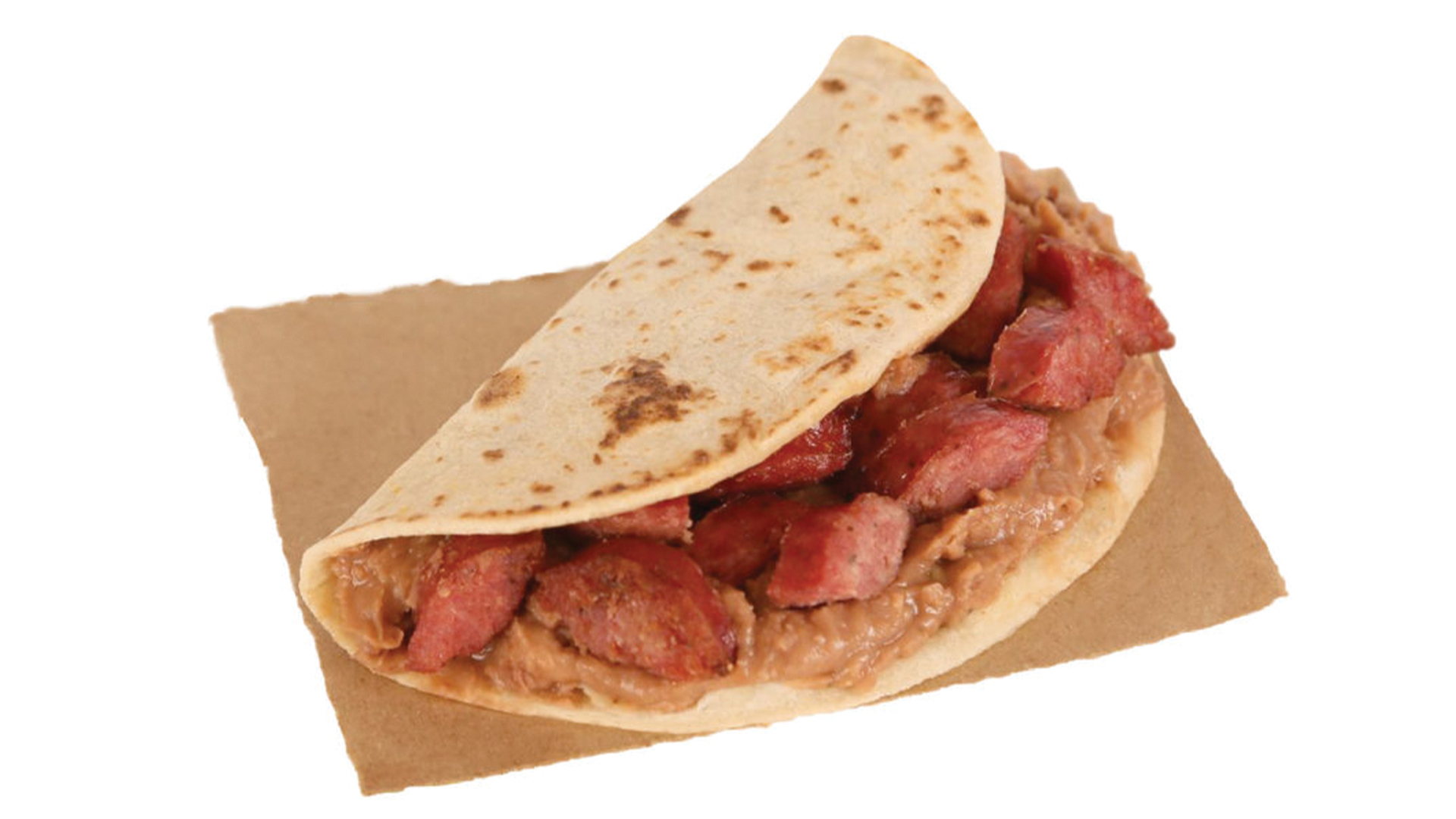 Bean and Sausage Taco