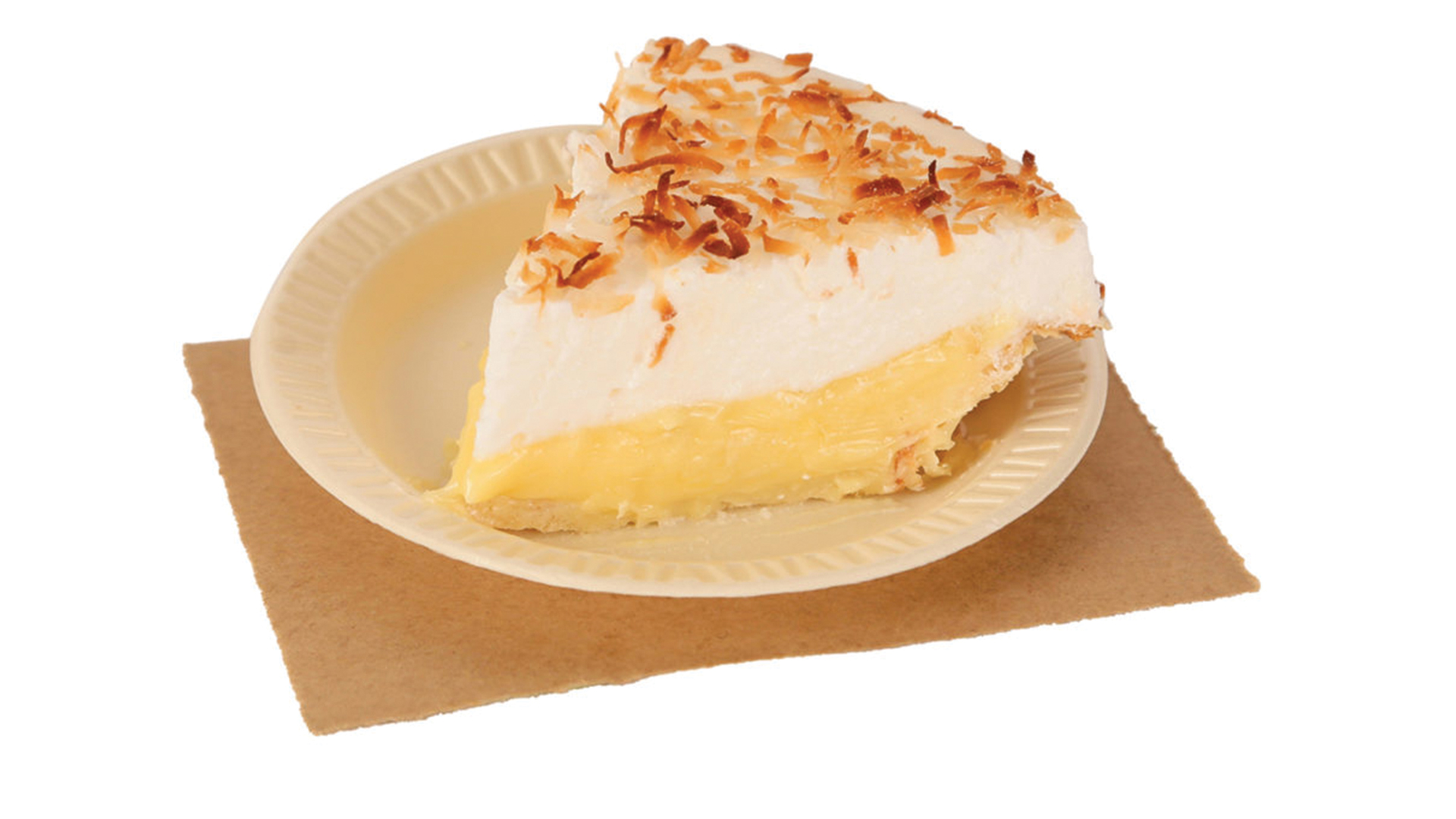 Slice of Coconut Meringue Pie