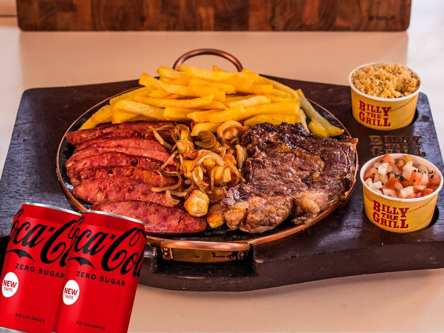 Churrasco Pedra Mista Ancho Meia 2 Bebidas
