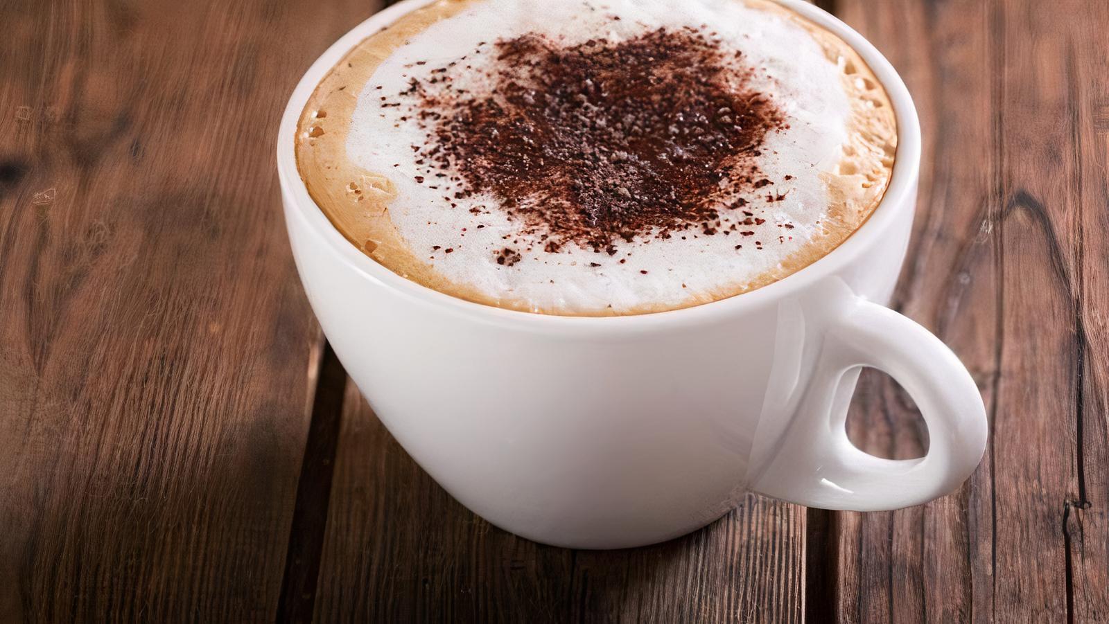 Large mocha cappuccino