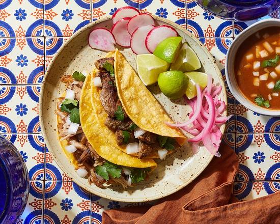 2 Taco + Consomé Combo