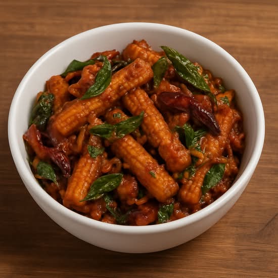Spicy Guntur Baby Corn