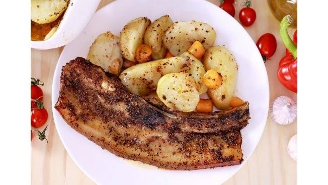 Fleică de porc la grătar