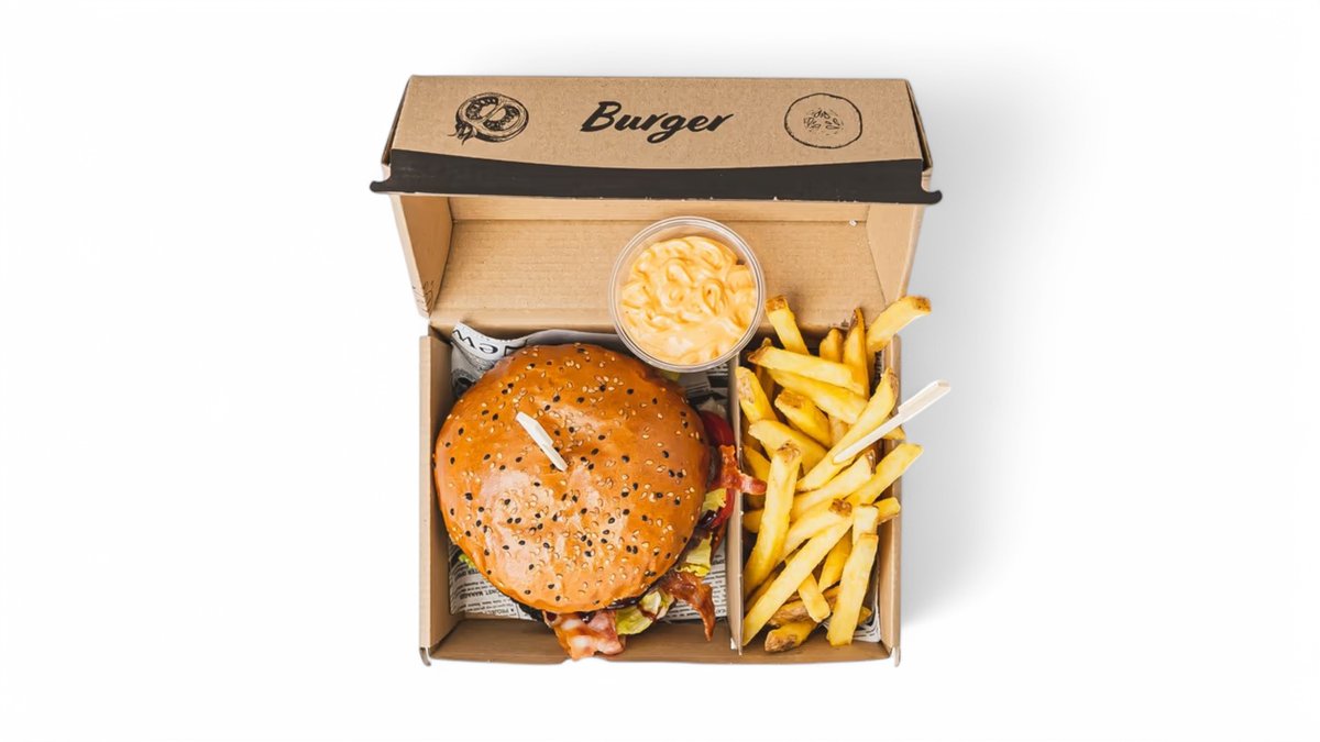COMBO: Kimchi burger + hranolky + omáčka