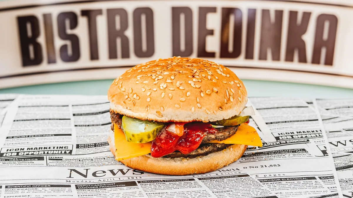 Double cheese burger