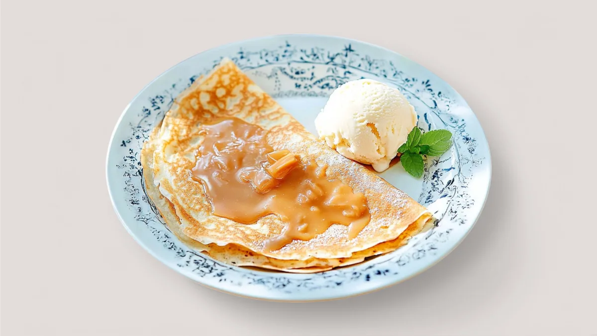 Crêpe mit Butterkaramell