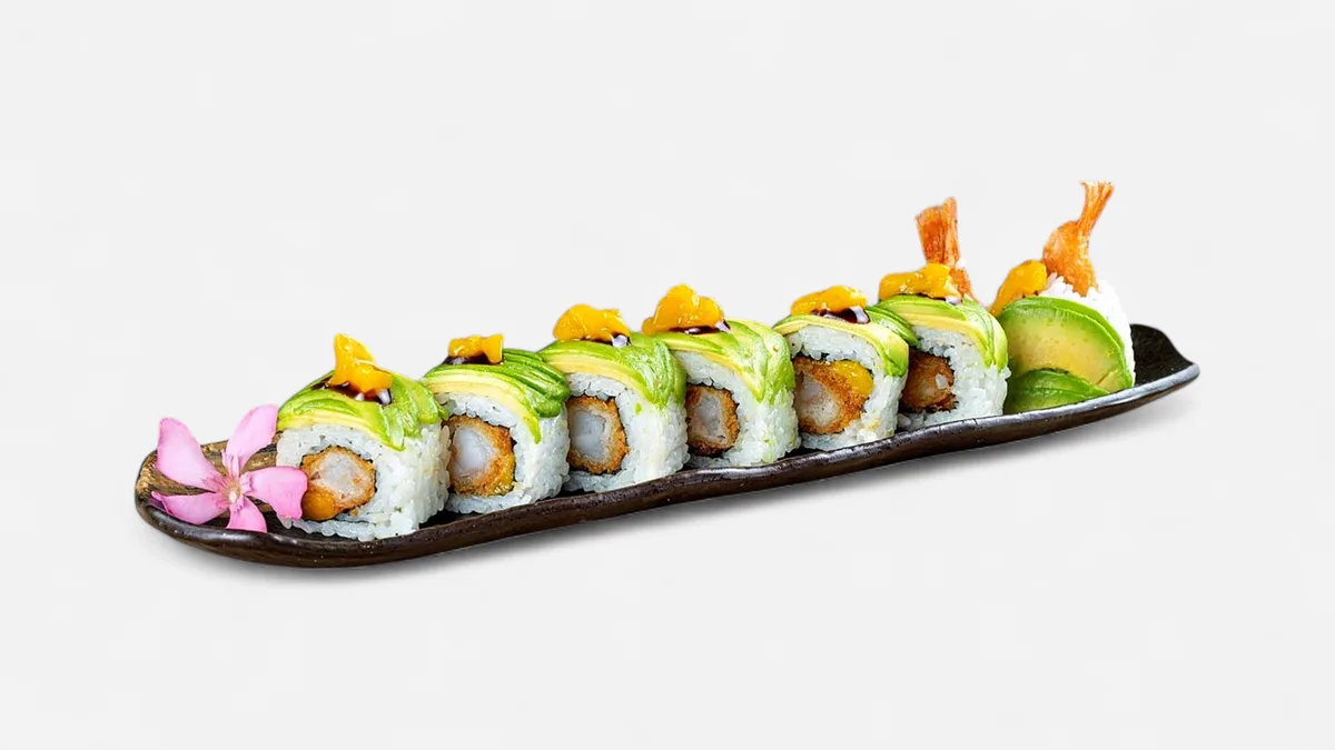 Green Dragonboy roll (8 pcs.)